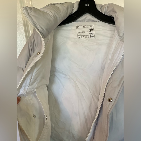 Nike x Sacai Mens down parka puffer jacket white gray Large - Picture 8 of 16